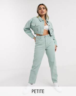 mint green mom jeans