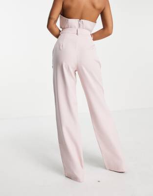 missguided pink trousers