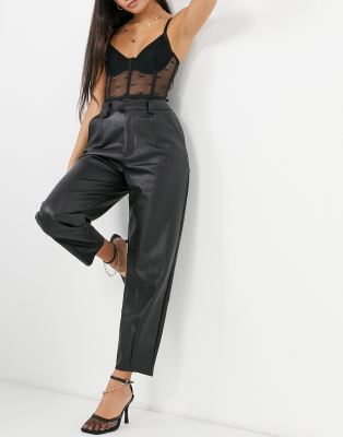 missguided faux leather pants