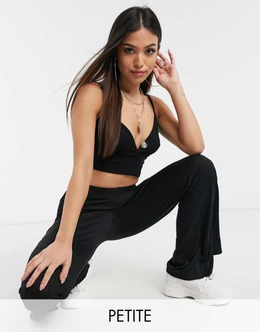 Missguided flare pants in black, ASOS