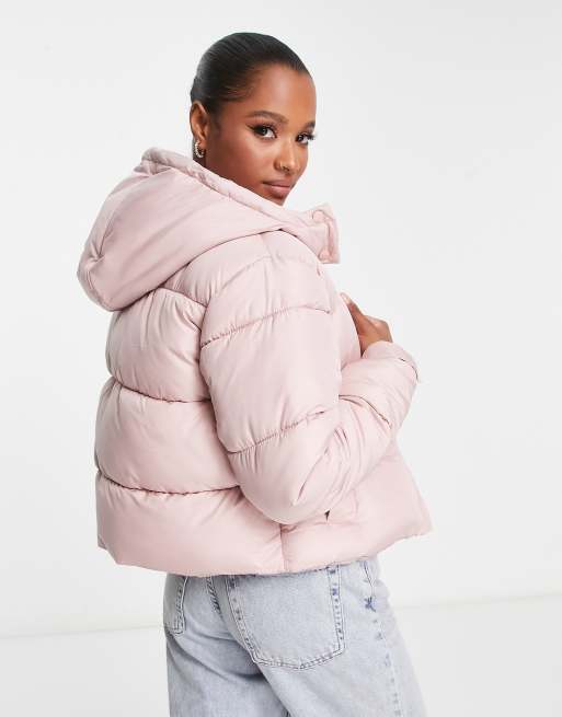 Missguided pink 2025 puffer jacket