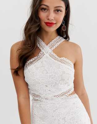 lace cut out dress