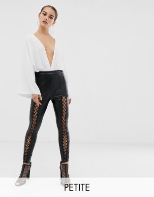 missguided lace up pants
