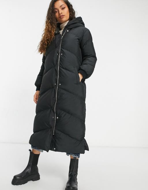 Longline puffer hot sale jacket missguided