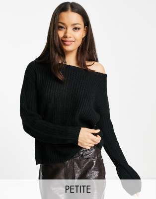 Off shoulder store black jumper