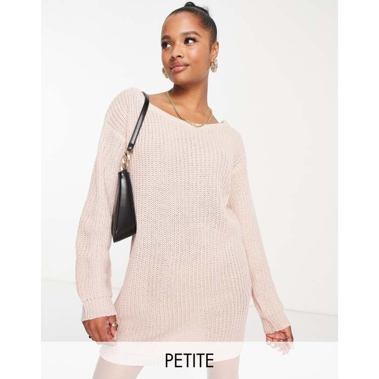 Missguided off the deals shoulder sweater dress