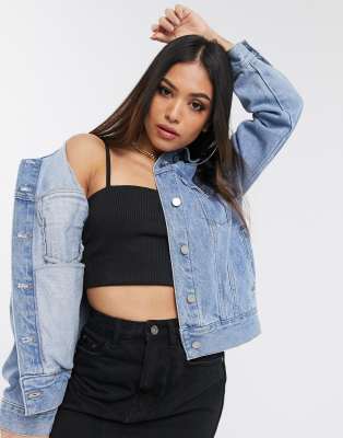 oversized denim jacket petite