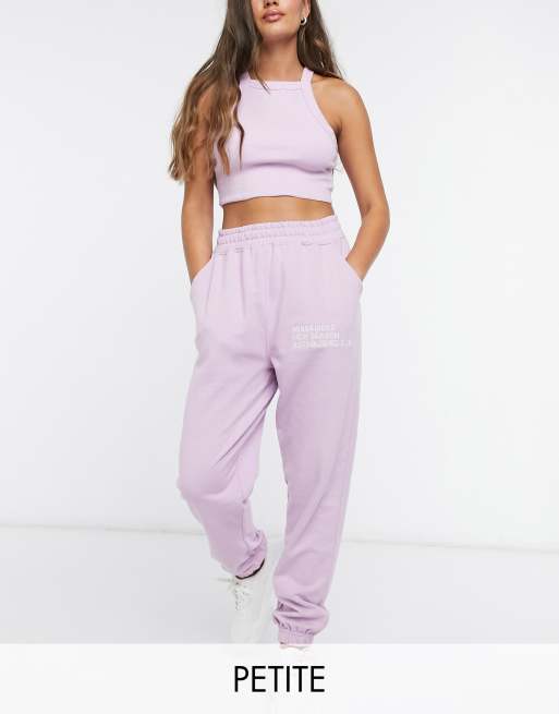 Missguided crop jogger online set