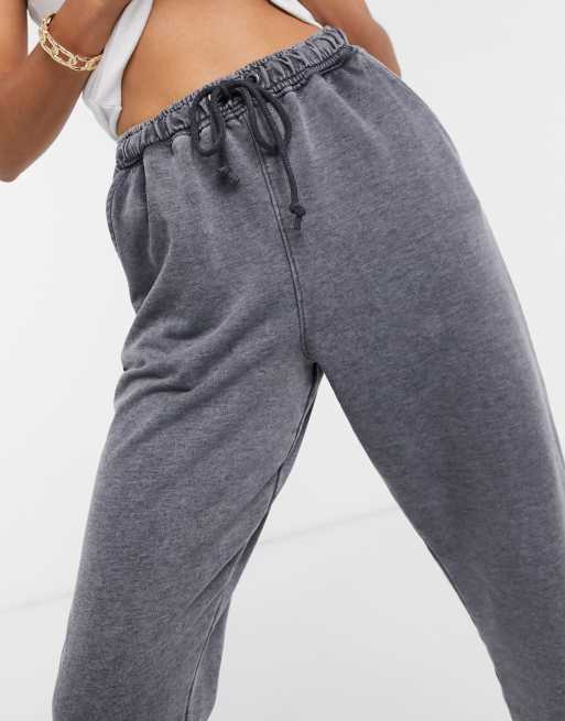 Missguided Petite oversized 90s sweatpants in gray