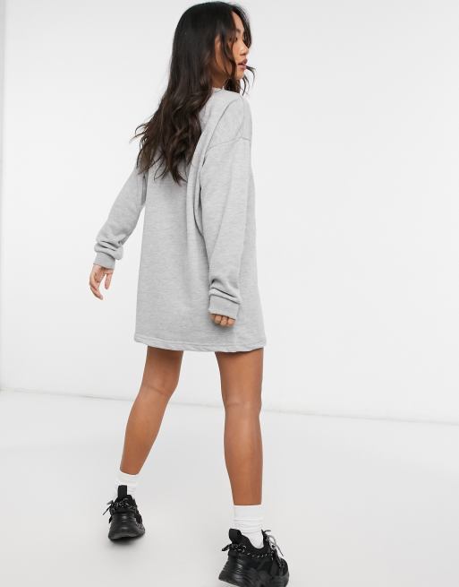 Missguided store sweatshirt dress