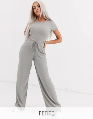 petite ribbed jumpsuit