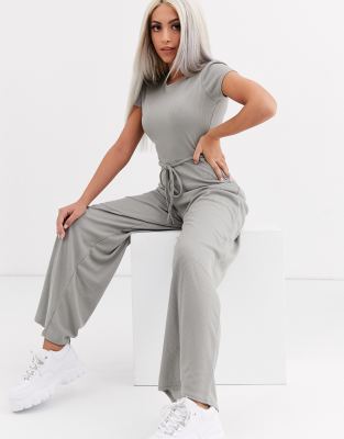 petite ribbed jumpsuit