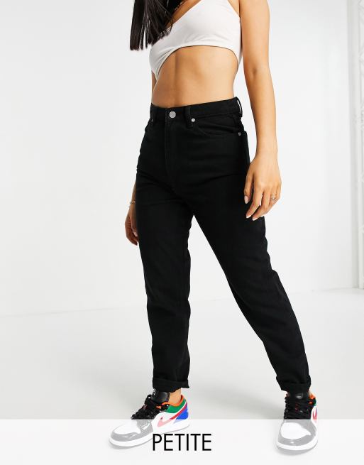 Missguided petite riot deals mom jeans in black