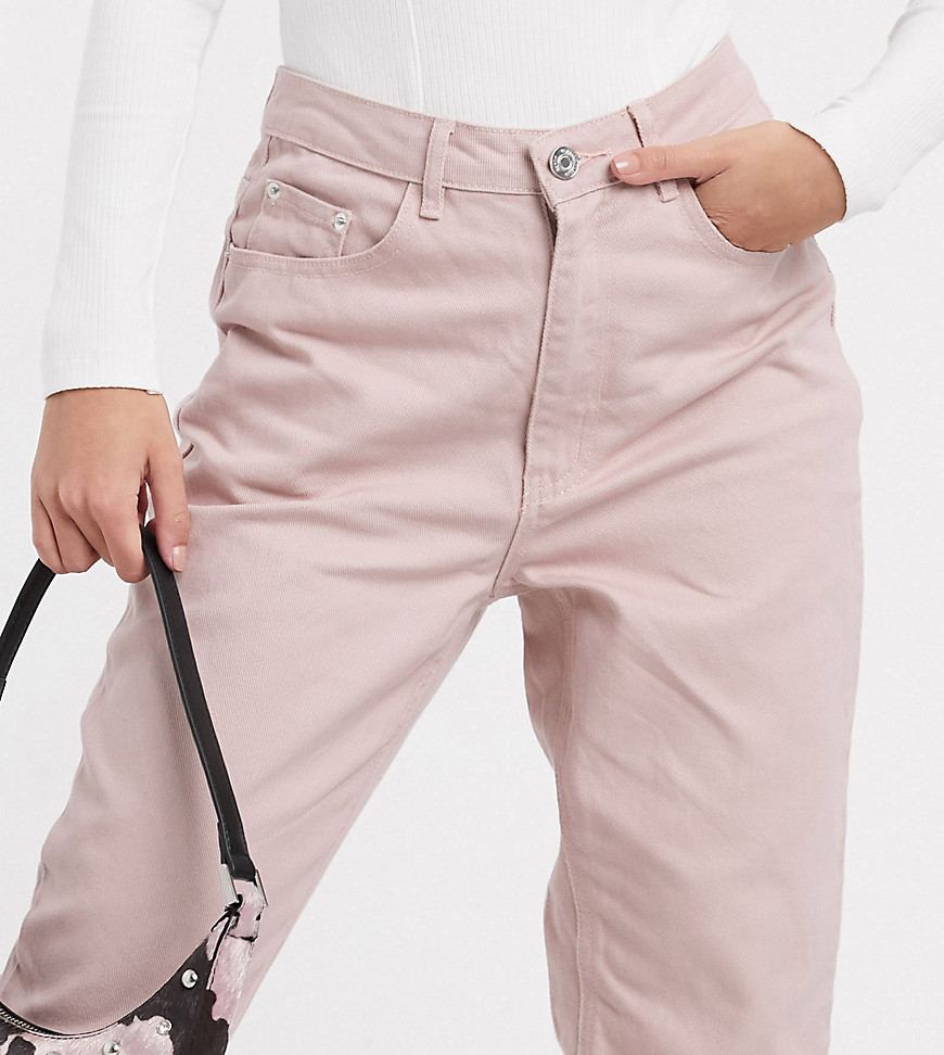 Missguided Petite - Riot - Lyserøde mom-jeans-Pink