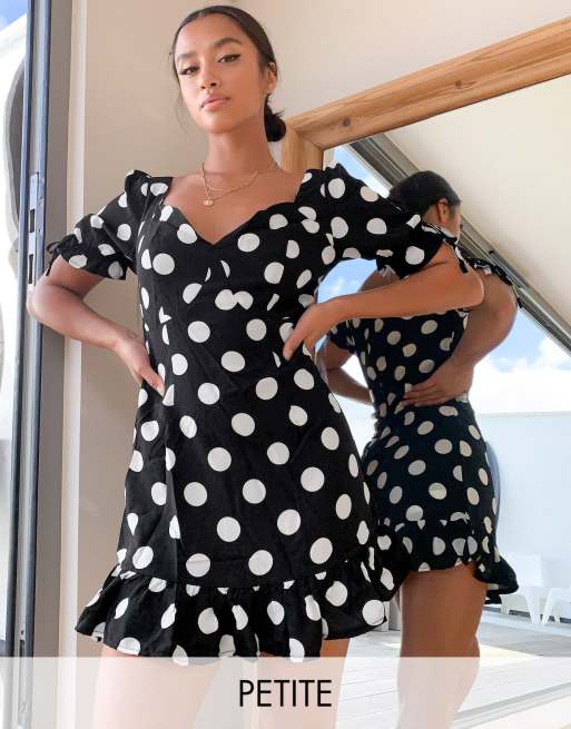 Robe courte best sale à pois