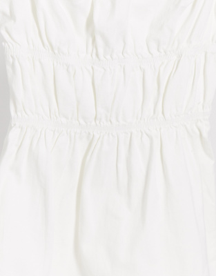 denim milkmaid dress