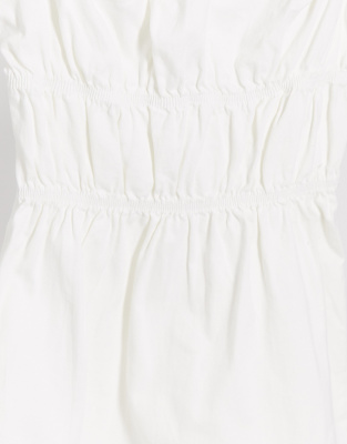 missguided white denim dress