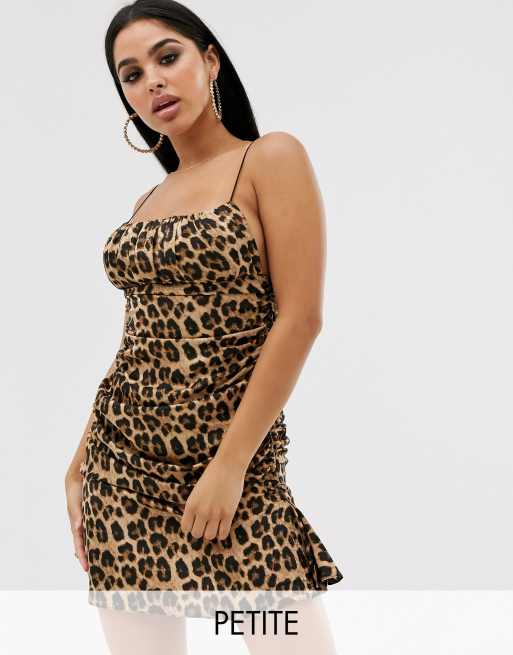 Animal print 2025 dress missguided