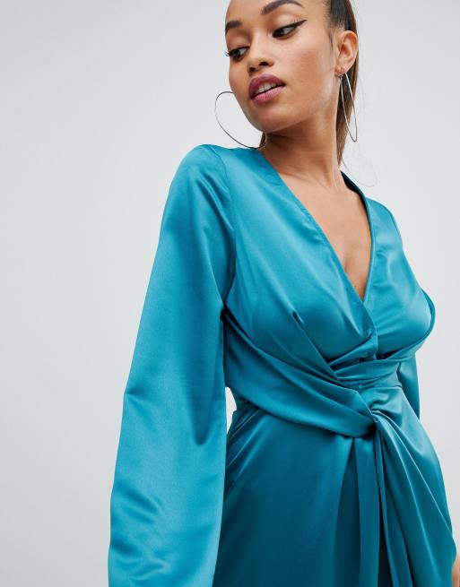 Missguided on sale teal dress