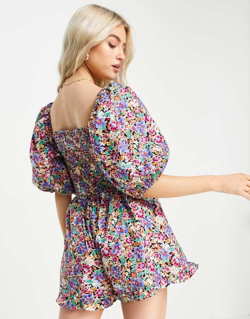 Missguided cheap floral playsuit