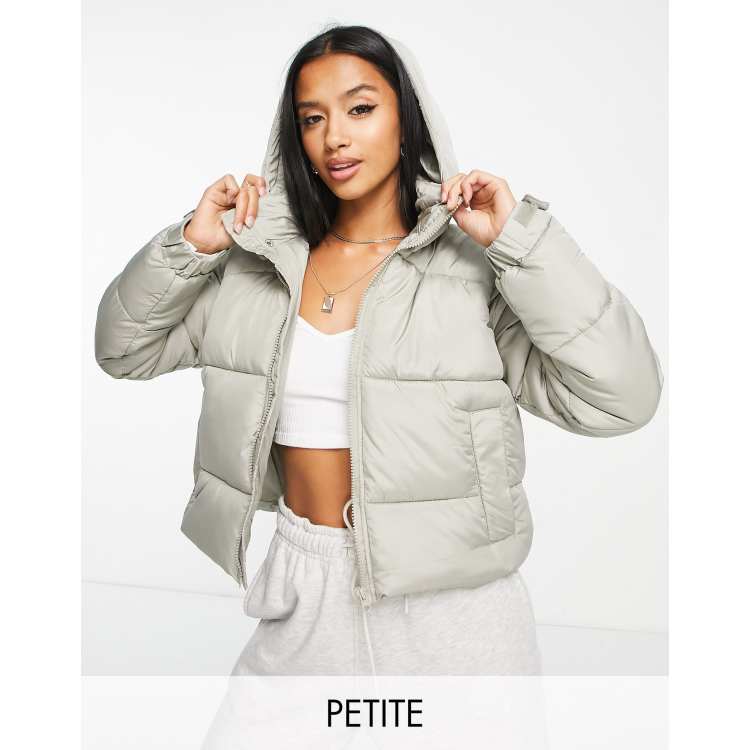 Missguided grey shop puffer jacket