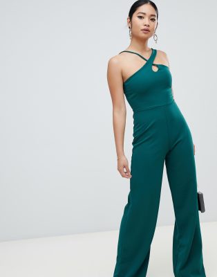 green strappy jumpsuit