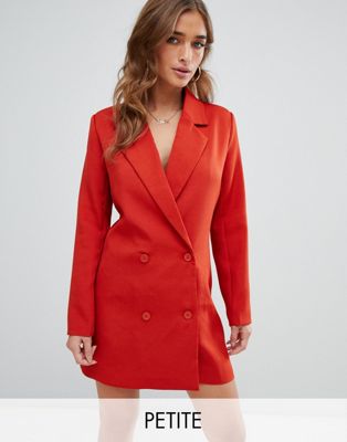 red blazer dress missguided