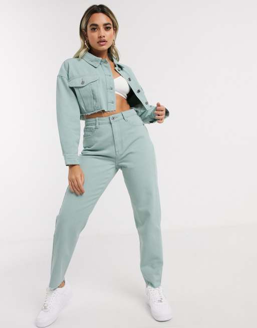 Cropped denim jacket on sale missguided