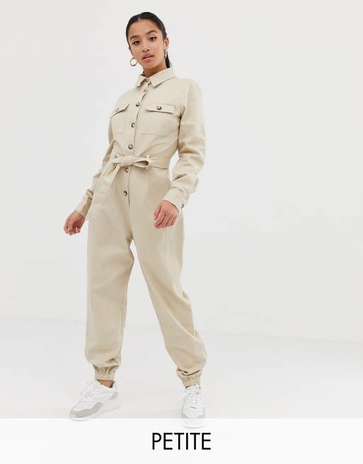 Missguided long store sleeve jumpsuit