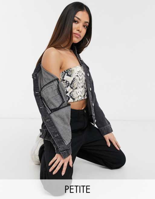 Veste en jean discount missguided