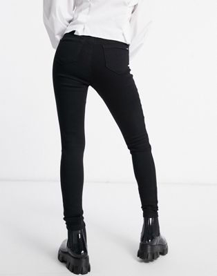high waisted black jeans with belt loops