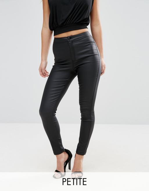 Missguided Vice High Waisted Coated Skinny | ASOS