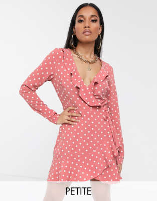 Missguided polka hotsell dot tea dress