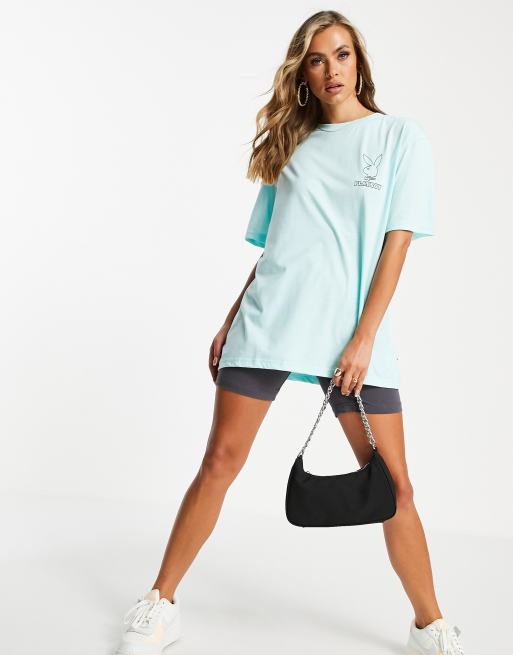 Missguided playboy oversized t deals shirt