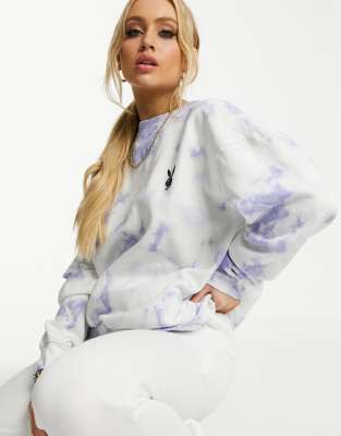 missguided playboy tie dye joggers