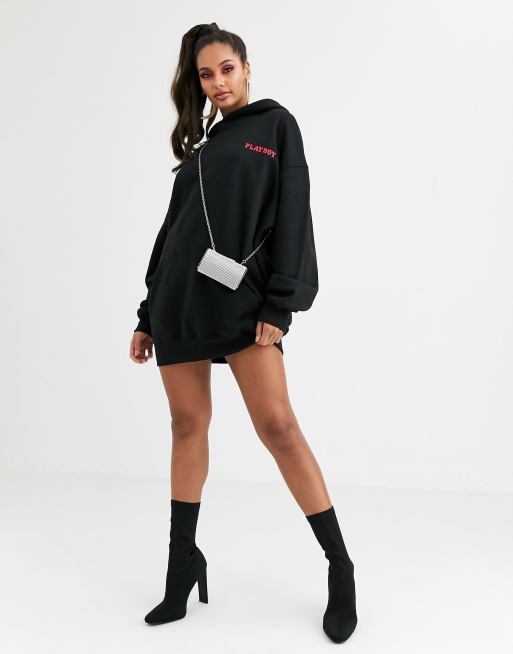 Missguided black hoodie online