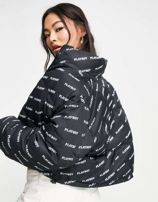 Missguided Ski Reversible Puffer Jacket in Black