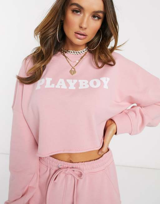 Pink discount playboy sweatshirt