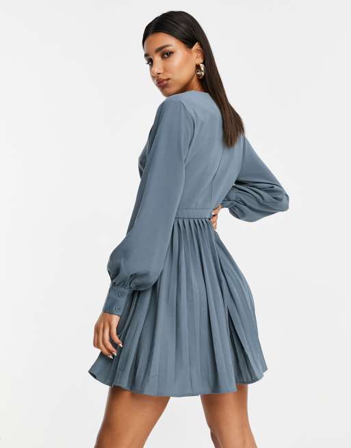 Pleated 2025 skater dress