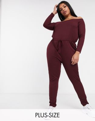 bardot jumpsuit plus size