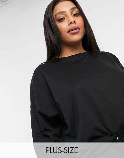 Black basic clearance sweatshirt