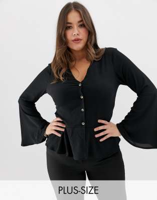 asos plus size blouses