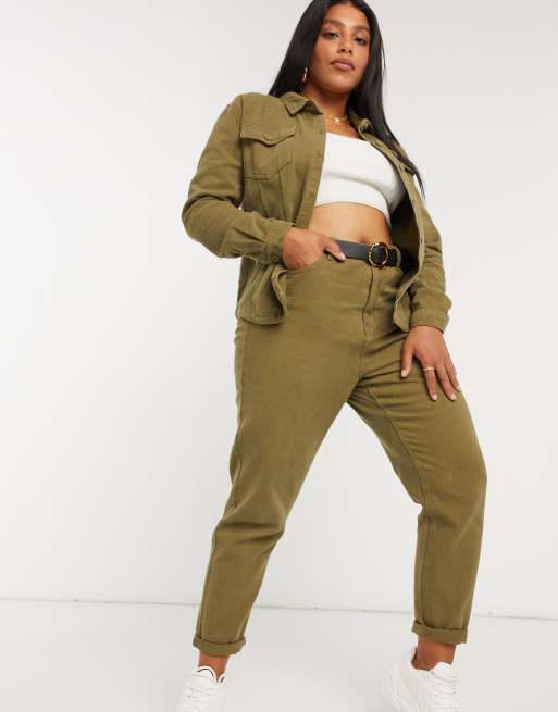 Khaki plus size store jeans