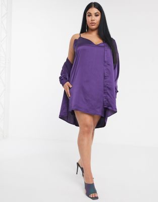 purple clothes plus size