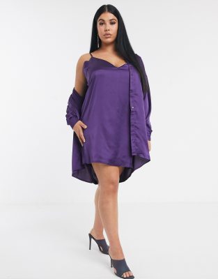 purple clothes plus size