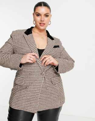 missguided houndstooth jacket