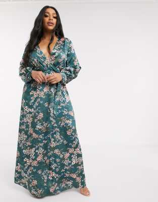 missguided floral maxi dress