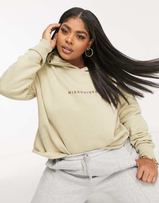 Sand missguided slogan washed sweatshirt new arrivals