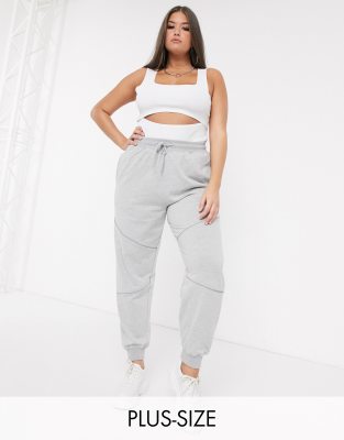 plus size cropped joggers