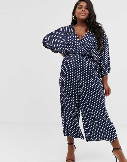 Missguided store navy jumpsuit